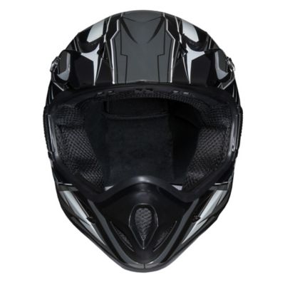 Image showing  RX1 MX Full-Face Adult Helmet, Small, Silver/Black