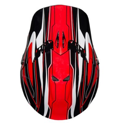 Image showing  GX3 MX Full-Face Youth Off Road Helmet, Large, Red/Black