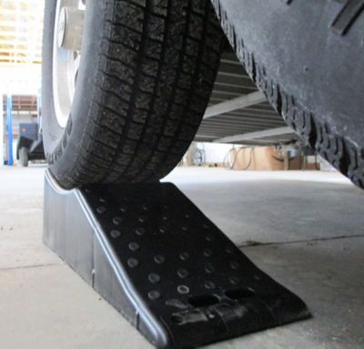 Image showing  24 in. x 8.5 in. x 7 in. Tandem Wheel Changing Ramp
