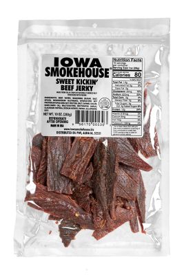 Iowa Smokehouse Sweet Kickin' Beef Jerky, 10 oz.