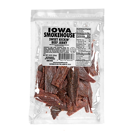 Iowa Smokehouse Sweet Kickin' Beef Jerky, 10 oz.