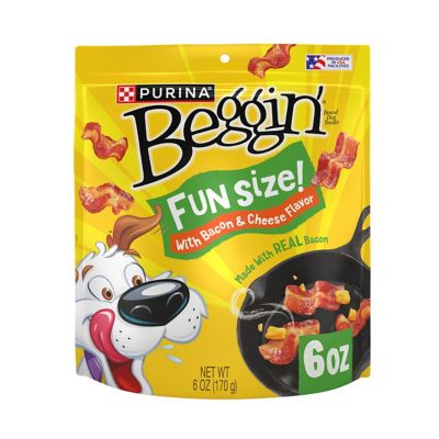 Purina Beggin' 6 oz. Little Bacon and Cheese Dog Treats, 198-390-15