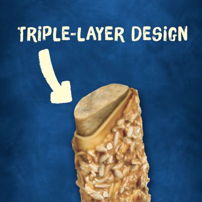 Image showing  Bone Chewnola Long-Lasting Triple Layered Dog Treat, Small/Medium Size, 2 ct.