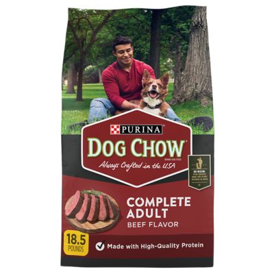 Purina Dog Chow Complete Adult Dry Dog Food Kibble Beef Flavor