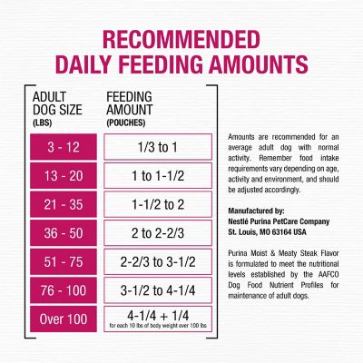 Image showing  Adult Beef Chunks Wet Dog Food, 6 oz. Pouch, Pack of 36