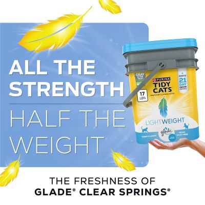 Image showing  Glade Clear Springs Scented Clumping Clay Multi-Cat Low Dust Cat Litter
