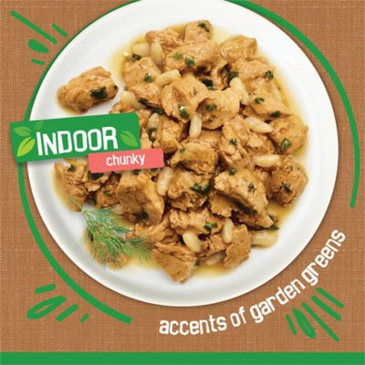 Image showing  Indoor Cat Food Chunky Chicken and Turkey Casserole With Garden Greens in Gravy, 5.5 oz.