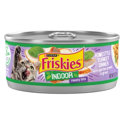 Purina Friskies Indoor Cat Food Turkey in Gravy, 5.5 oz.