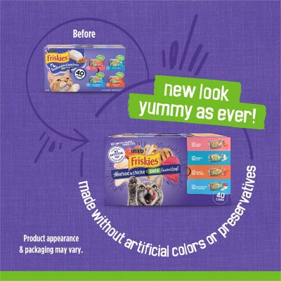 Image showing  Seafood and Chicken Pate Favorites Wet Cat Food Pate Variety Pack, 5.5 oz., 40 pk.