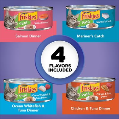 Image showing  Seafood and Chicken Pate Favorites Wet Cat Food Pate Variety Pack, 5.5 oz., 40 pk.