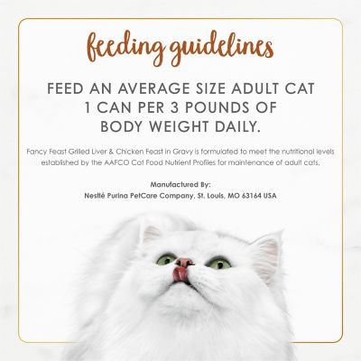 Image showing 6 th Purina Fancy Feast Grilled Liver and Chicken Canned Cat Food