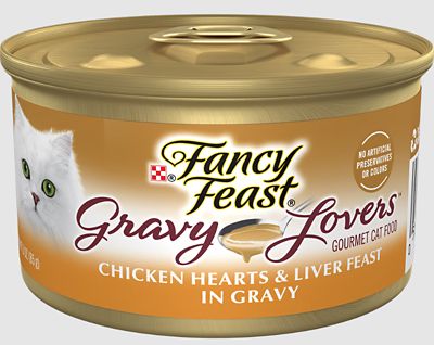Image showing 7 th Purina Fancy Feast 3 oz. Gravy Liver Chicken Heart/Liver
