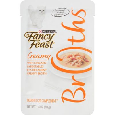 Fancy Feast Creamy Chicken Broth Flavor Wet Cat Food, 1.4 oz. Pouch