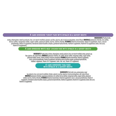 Image showing 5 th Purina Fancy Feast All Life Stages Medleys Shredded Fare Collection Wet Cat Food Variety Pack, 3 oz., 12 pk.