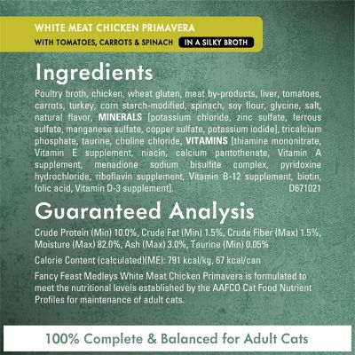 Image showing 5 th Purina Fancy Feast Wet Cat Food Variety pk., Medleys White Meat Chicken in Sauce, 3 oz., 12 pk.