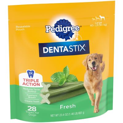 Image showing 7 th Pedigree Dog Treats, Fresh, 28 ct.