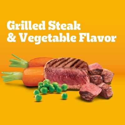 Image showing  Small Breed Adult Complete Nutrition Grilled Steak and Vegetable Recipe Dry Dog Food