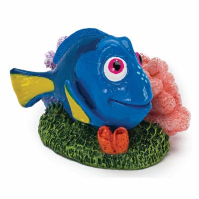 Penn-Plax Officially Licensed Disney's Finding Nemo Fish Tank and Aquarium Ornament, Mini Dory with Coral