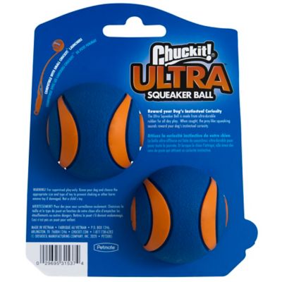 Image showing  Chuckit! Ultra Squeaker Dog Toy, Small, 2-Pack
