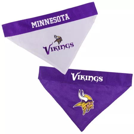 Pets First NFL Minnesota Vikings Reversible Bandana Dog Bandanas Ties & Accessories