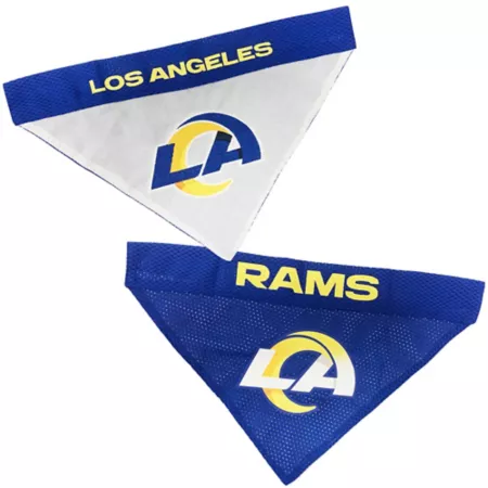 Pets First NFL Los Angeles Rams Reversible Bandana Dog Bandanas Ties & Accessories