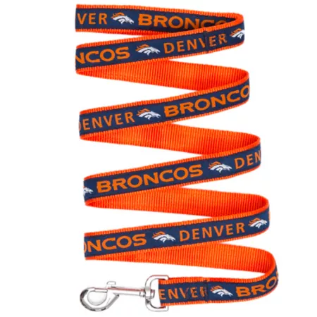 Pets First NFL Denver Broncos Leash Dog Basic Leashes