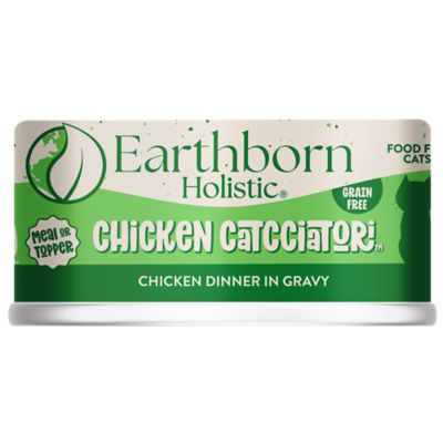Earthborn Holistic Chicken Catcciatori Chicken Dinner in Gravy Wet Cat Food, 5.5 oz.