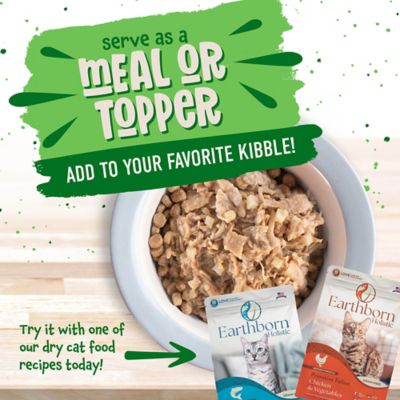 Image showing 5 th Earthborn Holistic Chicken Catcciatori Chicken Dinner in Gravy Wet Cat Food, 5.5 oz.