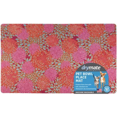 Image showing  Pet Placemat, Pink Flower