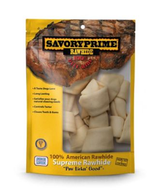 Savory Prime 6-7 in. Medium Bone White for Dogs, 6-Pack