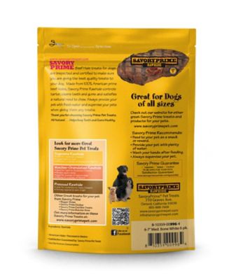 Image showing  6-7 in. Medium Bone White for Dogs, 6 pk.