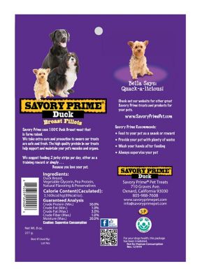 Image showing  Natural Duck Jerky Treat 8 oz.