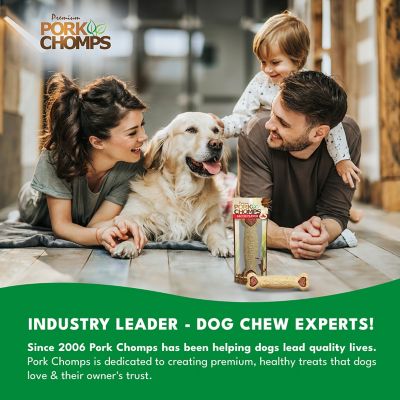 Image showing 5 th Pork Chomps 7-inch Bacon Flavor Crunchy Bone, 1 ct. Dog Chew