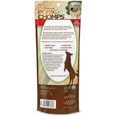 Image showing 6 th Pork Chomps 7-inch Bacon Flavor Crunchy Bone, 1 ct. Dog Chew