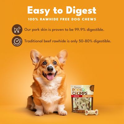 Image showing  4 in. Bacon and Chicken Crunchy Bones Dog Chews, Assorted, 12 ct.