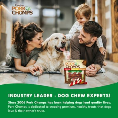 Image showing 5 th Pork Chomps 6 in. Assorted Bacon and Chicken Flavor Twists for Dogs, 12 ct.