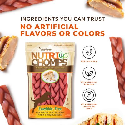 Image showing  6-inch Chicken Braids, 4 ct. Dog Chews