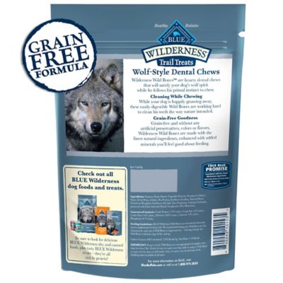 Image showing  Trail Treats Wild Bones, Dental Chews for Large Dogs, 10 oz.