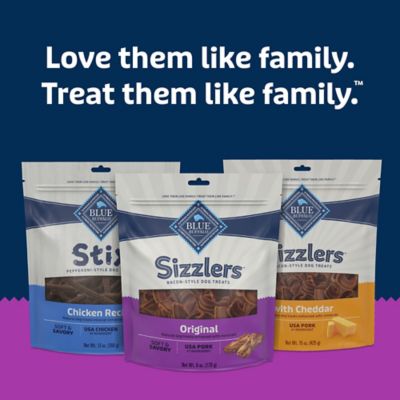 Image showing 8 th Blue Buffalo Sizzlers Original Pork Dog Treats, 6 oz.