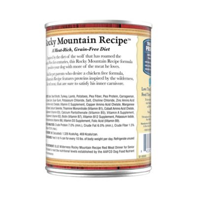Image showing  Rocky Mountain Recipe Senior Dog Food Red Meat, 12.5 oz.