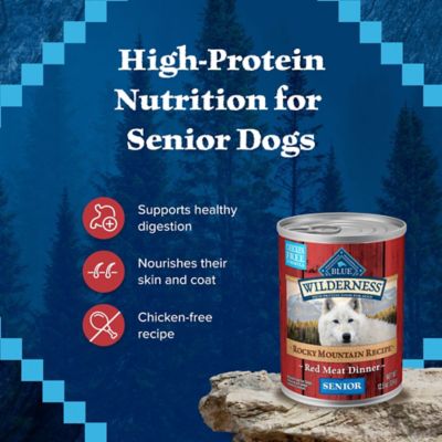 Image showing  Rocky Mountain Recipe Senior Dog Food Red Meat, 12.5 oz.