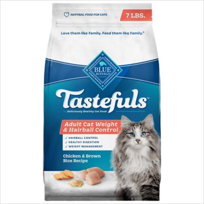 Blue Buffalo Life Protection Blue Buffalo Tastefuls Weight & Hairball Control Natural Adult Dry Cat Food, Chicken, 7 lb. bag