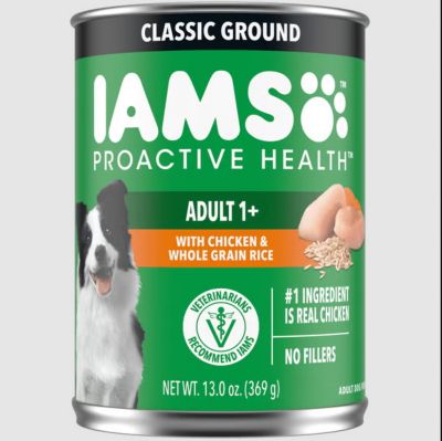 Image showing  Proactive Health Adult Chicken and Whole Grain Rice Classic Ground Wet Dog Food, 13 oz., Pack of 6 Cans