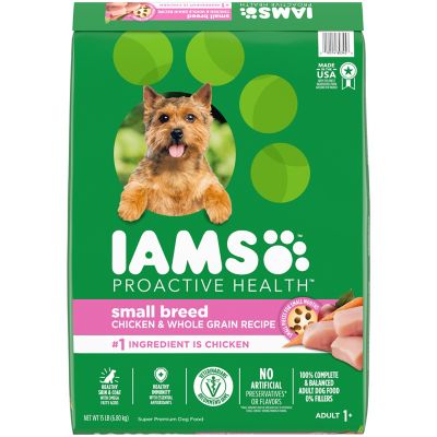 Iams PROACTIVE HEALTH Small & Toy Breed Adult Dry Dog Food for Small Dogs with Real Chicken, 15 lb. Bag