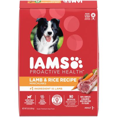 Iams Proactive Health Minichunks Adult Dry Dog Food Lamb & Rice Recipe Dog Kibble