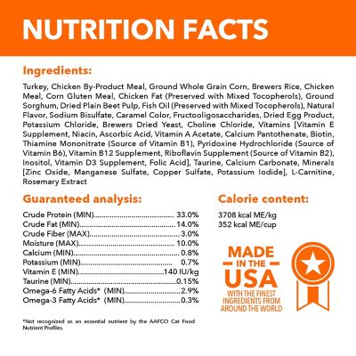 Image showing  ProActive Health Adult Indoor/Outdoor Sensitive Digestion and Skin Turkey Recipe Dry Cat Food