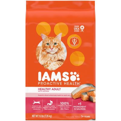 Iams ProActive Health Adult Healthy Salmon Formula Dry Cat Food