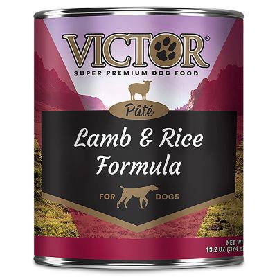Victor Lamb & Rice Pate Wet Dog Food, 13.2 oz. Can, 43900544 My boy loves wet food added to his dry food!