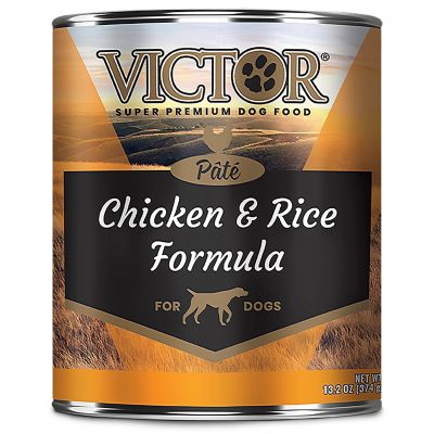 Victor Chicken & Rice Pate Wet Dog Food, 13.2 oz. Can Pet food