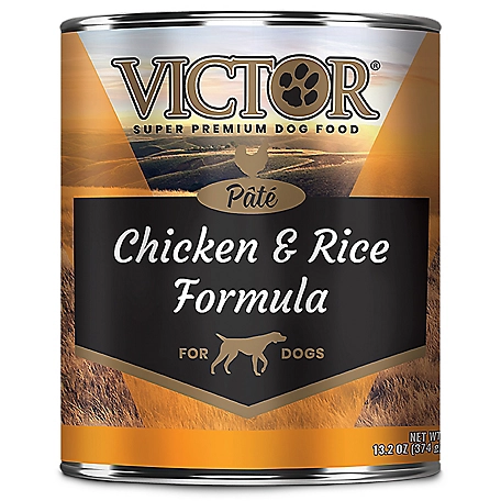 Victor Chicken & Rice Pate Wet Dog Food, 13.2 oz. Can